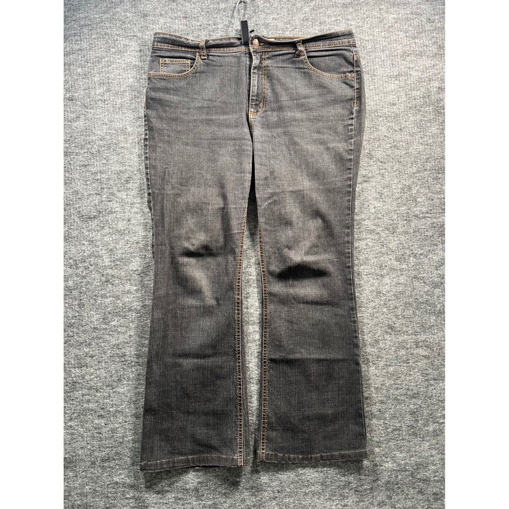 Faded Glory Women Black Bootcut Stretch Jeans Size 16 Average FGL05413B